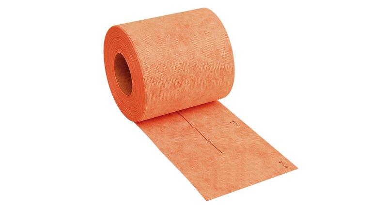 Racofix RF-100 FlexDichtband, orangefarbenes Band auf der Rolle, stehend