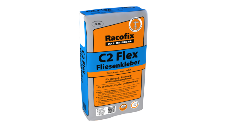 Racofix C2 Flex Fliesenkleber Verpackung für Innen/Außen