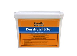 Duschdicht-Set, weißer Eimer