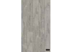 Mittelgrauer Holzboden mit subtiler dunkler Maserung.