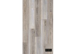 Vertikale graubraune Holzbodendielen mit ausgeprägter Maserung.