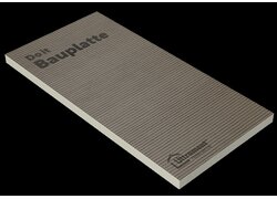 Graue Dämmplatte mit strukturierter Oberfläche.