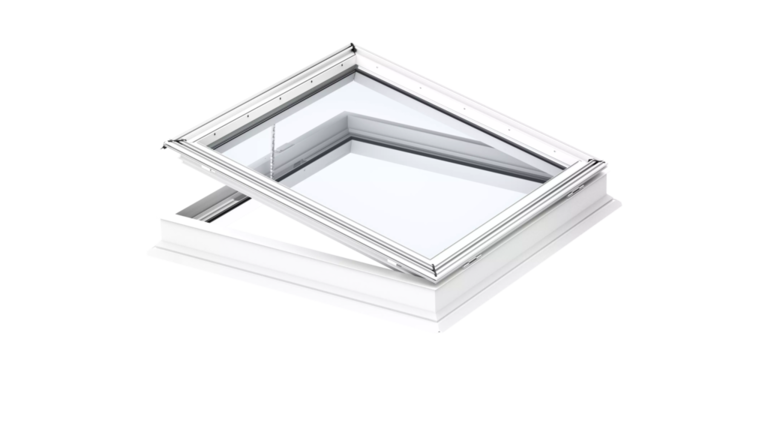 Flachdachfenster mit Öffnungsmechanismus
