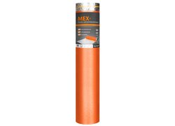 Orange Rolle für Bodenbelage. Parkett- und Laminatunterlage