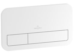 Betätigungsplatte, Villeroy & Boch, Weiß, Duo-Taste
