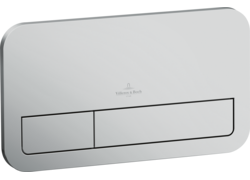 Betätigungsplatte, Villeroy & Boch, Edelstahloptik, Duo-Taste