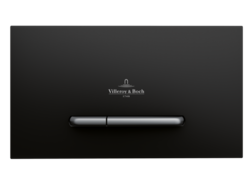 Betätigungsplatte, Villeroy & Boch, Glas Schwarz