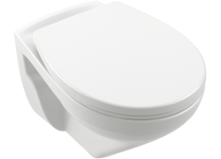 Wand-WC, Villeroy & Boch, rund, Weiß
