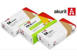 Spezialkleber und Fugenmörtel von akurit.
