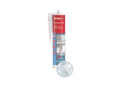 fischer Sanitary Pro SI Sanitärsilikon Acetat 310 ml – transparent