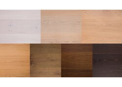 mafi Naturholzboden Eiche Farbpalette von hell nach dunkel