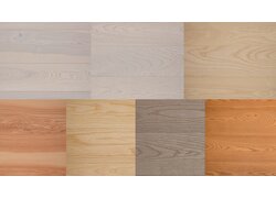 mafi Naturholzboden Esche Farbpalette von hell zu dunkel