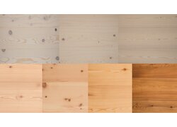 mafi Naturholzboden aus Nadelholz Farbpalette mit allen Farbvarianten des Nadelholzbodens von hell bis dunkel