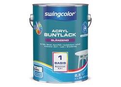 2,5-Liter Eimer Swing Color Mix Acryl Buntlack glänzend, Basis 1