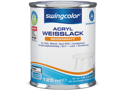 swingcolor Acryl Weißlack seidenmatt