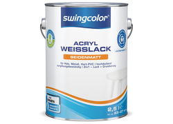 swingcolor Acryl Weißlack seidenmatt