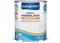 swingcolor Acryl Weißlack seidenmatt 