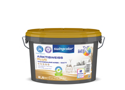 Farbeimer swingcolor Arktisweiss Plus Mix, 2,5 Liter, Basis 2