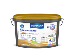 Farbeimer swingcolor Arktisweiss Plus Mix, 5 Liter, Basis 4