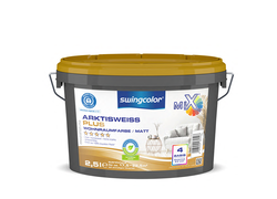 Farbeimer swingcolor Arktisweiss Plus Mix, 2,5 Liter, Basis 4