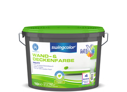 Farbeimer swingcolor Wand-und Deckenfarbe, 10 Liter, Basis 4