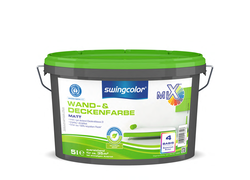 Farbeimer swingcolor Wand-und Deckenfarbe, 5 Liter, Basis 4