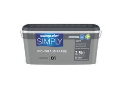 Swingcolor Wandfarbe SIMPLY, im grauen Eimer
