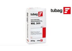tubag Naturstein-Verlegemörtel NVL 300 mit Trass im 25-kg-Sack für die Verlegung von Naturstein