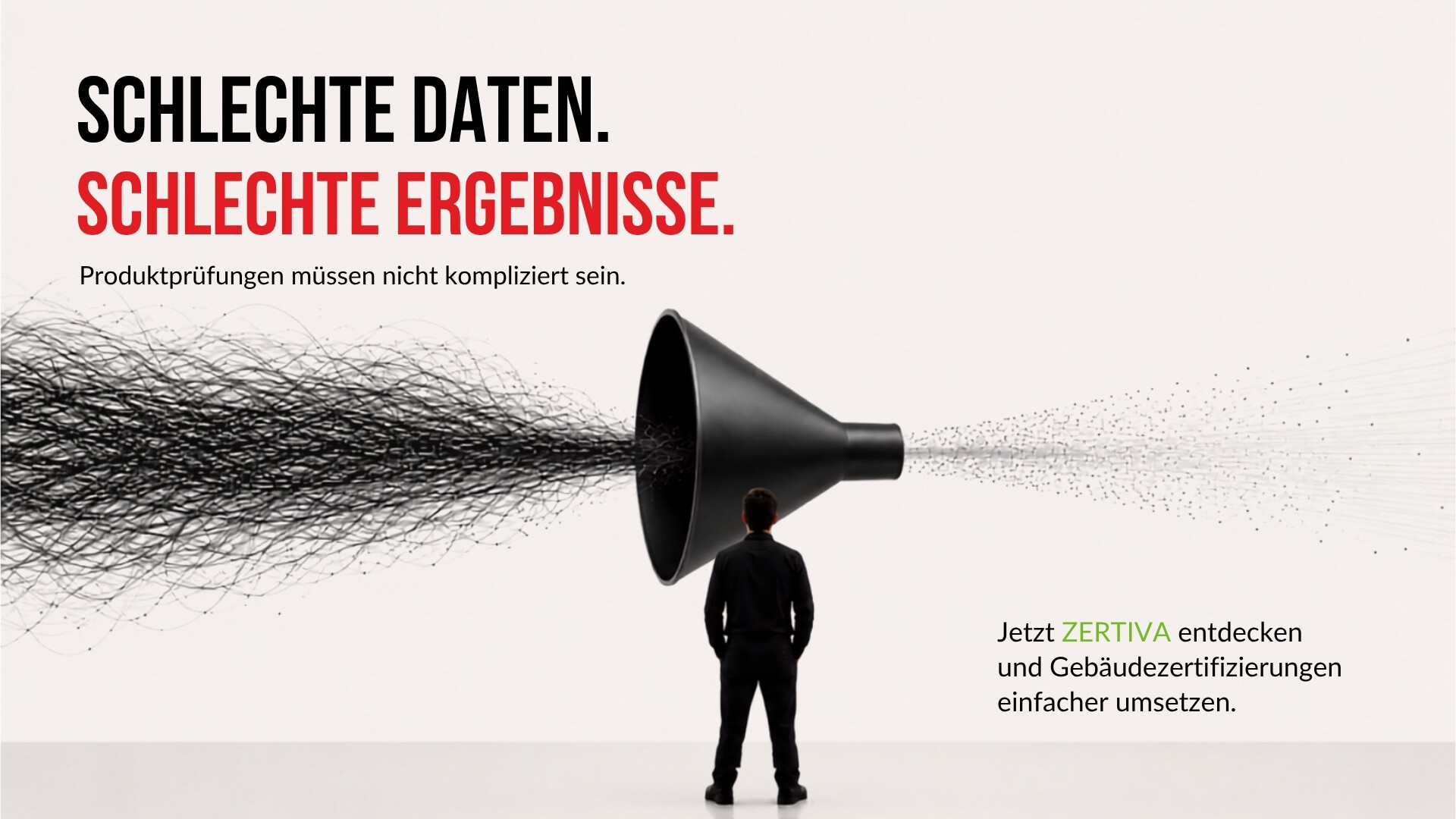 ZERTIVA wandelt unübersichtliche Daten in geordnete Produktinformationen.