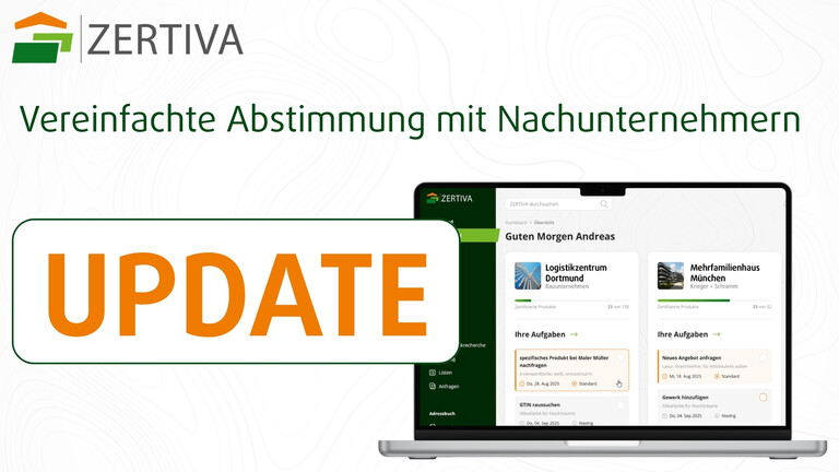 Laptop mit ZERTIVA Software und Logo
